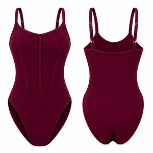 Maillot de bain une pièce sur mesure pour femme, tissu extensible de haute qualité, séchage rapide, fournisseur de marques privées - Product Image 1