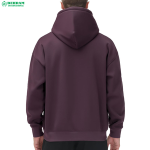 Nouveau design tendance unisexe, sweat-shirt à capuche vintage à manches longues et épaules tombantes, en molleton 100% coton délavé à la pierre / French Terry - Product Image 5