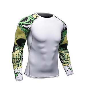 Camiseta Deportiva de Compresión al por Mayor para Hombre y Mujer, Manga Larga, Secado Rápido, Transpirable, Spandex/Poliéster, Colores Personalizados - Product Image 5