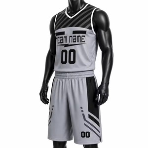 Uniforme de basket-ball personnalisé sans manches de haute qualité, imprimé, 100% polyester, respirant et anti-transpiration, unisexe - Product Image 2