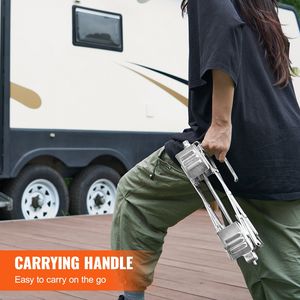 Accessorio Esterno per Camper a Forma di X, Stabilizzatore per Ruote, Adatto per Spazi tra Pneumatici da 1,5'' a 10'', 2 Set Inclusi - Product Image 4