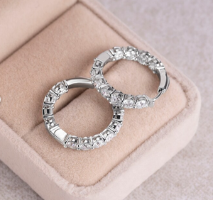 Luxury 3MM Moissanite <b>Stud</b> Earrings Platinum Plated S925 <b>Silver</b> for Certified Anniversary Classic Style - Product Image 6