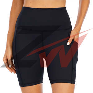 Shorts de yoga brossés pour femmes, taille haute, effet ventre plat et rehaussement des fesses, pour l'entraînement, la course et le cyclisme, extensibles dans quatre directions - Product Image 4