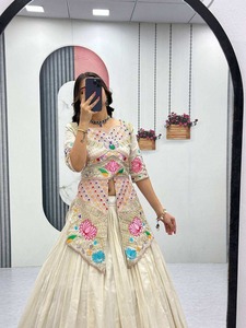 Best Quality Embroidered <b>Lehenga</b> Choli with Jacket Style Blouse for <b>Women</b> Wedding Festive Party and Traditional Wear - Product Image 4