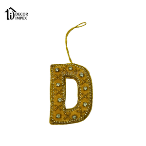 Decor Impex Llavero Creativo y Adorable con Forma de Letra del Alfabeto, Adorno de Cereza con Diamantes de Imitación, Colgante para Bolso, Abalorio para Bolsos - Product Image 1