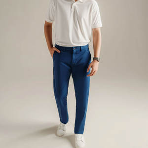 Colección de Ropa Urbana de Alta Calidad para Hombre, Pantalones Chino Modernos de Corte Ajustado, Tela Transpirable, Perfectos para Atuendos Casuales - Product Image 1