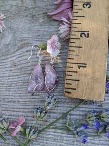 Pendientes de Cuarzo Aura Arcoíris, Pendientes de Cristal Aura Rosa de Alta Calidad - Product Image 3