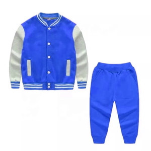 Boys Customized Solid Hooded Tracksuit Set Full Sleeve Drawstring Closure Jacket Side Pockets Elastic Waist Pants Casual Winter - Product Image 3