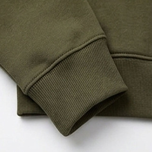 Sudadera con capucha de hombre con cremallera completa, ajuste clásico, manga larga, informal, de peso pesado, color liso, con cordón ajustable - Product Image 6