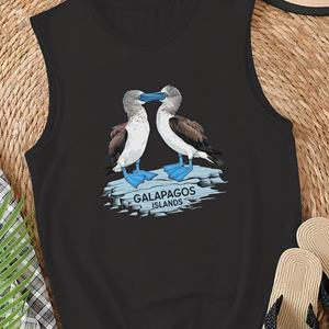 Galápagos Blue Footed boobies ilustración Chaleco casual para mujer - Product Image 3