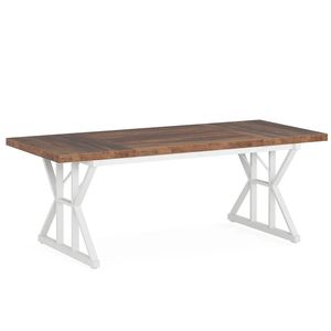 Sturdy & Durable Multifunctional Farmhouse Dining <b>Table</b> <b>Wooden</b> <b>Table</b> Only - Product Image 6
