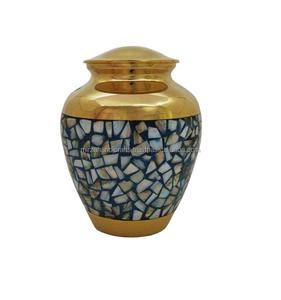 Classic American Style Mother of Pearl Extra <b>Large</b> Handcrafted Cremation <b>Urn</b> for Human Ashes Memorial Cremation <b>Urn</b> - Product Image 1