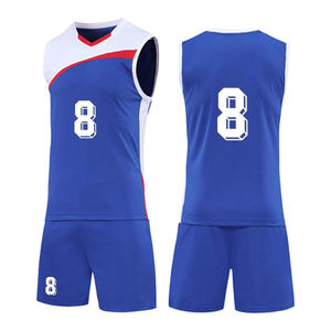 Maillots de volley-ball respirants sur mesure en gros, uniformes sportifs pour adultes avec logos imprimés personnalisés - Product Image 6