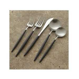 Fourchette de luxe en acier inoxydable plaqué or avec manche design, pour la découpe du fromage, écologique, vente en gros - Product Image 2