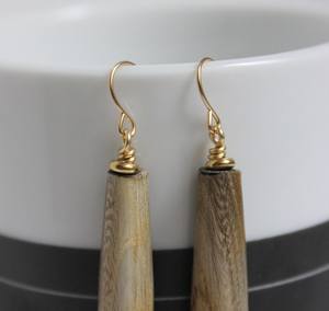 Boucles d'oreilles pendantes écologiques en corne de bœuf et de buffle naturelles, style animalier, bijoux bohèmes, cadeau pour elle - Product Image 3