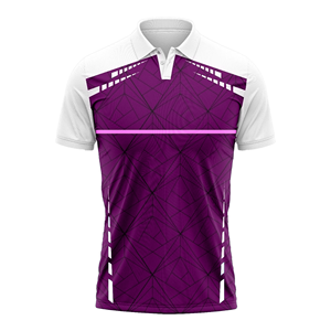 Polo de Manga Corta para Hombre, Rojo, con Patrón Geométrico, Tejido de Secado Rápido, Estilo Deportivo - Product Image 6