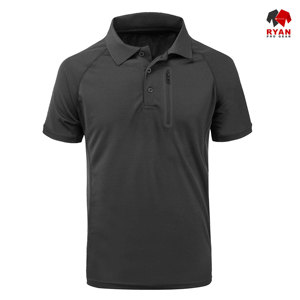 เสื้อโปโลดีไซน์สั่งทำพิเศษสำหรับผู้ชาย ยี่ห้อ Ryan Pro Gear พร้อมโลโก้สั่งทำ ออกแบบ ODM เสื้อผ้าลำลอง - Product Image 5