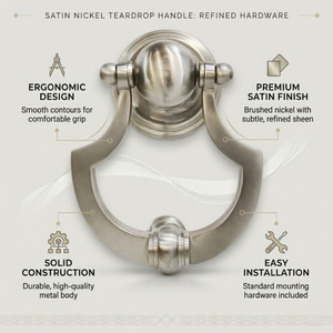 Timbre de puerta antiguo de latón con diseño de corona plateada |   Timbre Clásico Vintage para Puerta de Entrada |   Herrajes Elegantes para Puerta Principal para Decoración del Hogar - Product Image 5