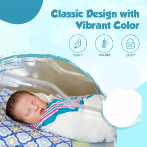 Couverture pour bébé double couche en Minky à pois, couverture de réception luxueuse en peluche pour nouveau-né et tout-petit, douce et chaude - Product Image 4