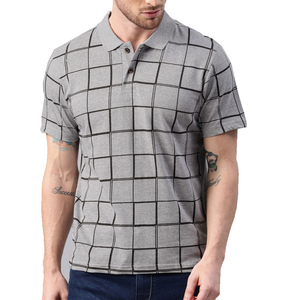Camiseta de Hombre con Cuello Alto y Botones Frontales, 100% Algodón, Antiarrugas, con Logotipo Bordado Personalizable, Hecha en Sialkot - Product Image 1