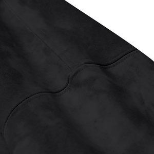 เสื้อฮู้ดดี้โอเวอร์ไซส์แบบขายส่ง ผ้าคอตตอนผสมเนื้อผ้าแบบแอซิดวอช ทรงพูลโอเวอร์ หนานุ่ม สไตล์เรโทร สีดำ มีฮู้ด รับสกรีนโลโก้ - Product Image 5