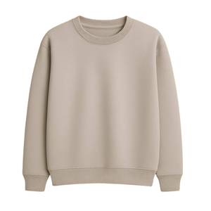 เสื้อสเวตเชิ้ตผ้าฝ้ายออร์แกนิคสีขาวสำหรับผู้หญิง ทรงหลวม ระบายอากาศได้ดี สวมใส่สบาย เหมาะสำหรับฤดูหนาว ผลิตโดยโรงงานโดยตรง (OEM) - Product Image 3