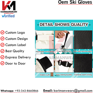 Gants thermiques pour hommes, pour course en plein air, cyclisme, ski, sports d'hiver, fonction écran tactile, chauds, imperméables, en polaire polyester - Product Image 5