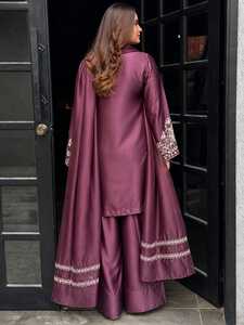 <b>Women</b>’s <b>Kurta</b> Palazzo Dupatta <b>Set</b> With Embroidery Sequance Work <b>For</b> <b>Women</b> Wear In All Occasion Buy Direct From Indian Supplier - Product Image 4