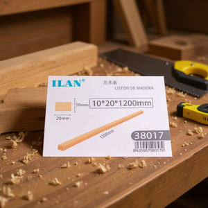 Listello di legno quadrato ILAN 10x20x1200mm per progetti di falegnameria - Product Image 2