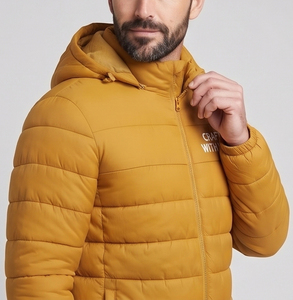 <b>Men</b> <b>Warm</b> Winter Hooded Padded Coat <b>Men</b> Outdoor Windproof Puffer <b>Jacket</b> <b>Men's</b> Water Resistant Padded Winter <b>Jackets</b> - Product Image 3