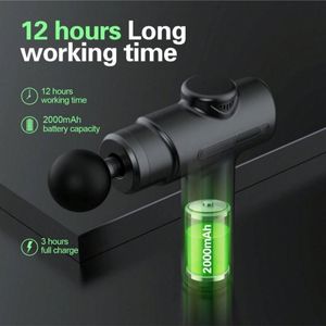 Pistola Massaggiante a Percussione Portatile per Tessuti Profondi, per Atleti, in Materiale ABS, Massaggiatore Muscolare per Schiena e Corpo con 8 Testine Massaggianti - Product Image 5