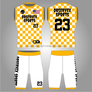 Uniformes 7V7 Más Vendidos, Uniformes Deportivos OEM ODM para Equipos, Uniformes Juveniles para Clubes, Conjuntos de Fútbol Americano con Bandera, Kits Personalizados, Paquete Completo de Fútbol Americano - Product Image 1