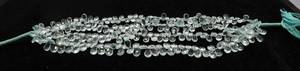 Perles d'aigue-marine naturelle facettées en forme de poire 7x10 mm, perles d'aigue-marine bleues de 10 pouces, perles d'aigue-marine en forme de poire, perle de pierre précieuse d'aigue-marine - Product Image 3