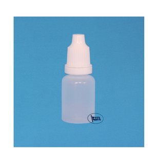 Botella Cilíndrica Blanca de Plástico PP con Gotero, 5-15 ml, para Uso Cosmético, con Tapa Selladora y Fondo Plano, Modelo C0078, Imprimible - Product Image 1