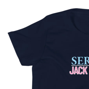 Camiseta Azul Marino de Manga Corta para Jóvenes, Suave, Cómoda, Informal, para Uso Diario, Ligera, a la Moda para Niños y Niñas - Product Image 5
