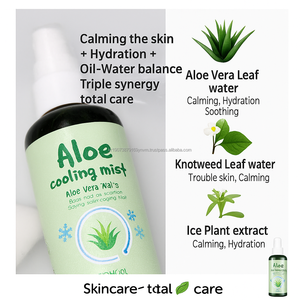 Brume hydratante rafraîchissante à l'aloe vera K Beauty, essence en spray pour peaux sensibles, peau de verre, brume hydratante OEM - Product Image 5