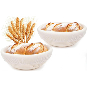 Sturdy Natural Rattan Dough Proofing <b>Basket</b> Round Shape Handmade Cane Rising <b>Basket</b> For Sourdough <b>Bread</b> Baking Tool - Product Image 4