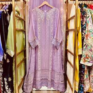 Collection formelle 3 pièces en coton brodé - Product Image 1