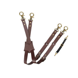 SALUBRIOUS SPORTS Tabliers personnalisés vintage unisexes en cuir véritable et coton, ajustables, pour barbier et café - Product Image 2