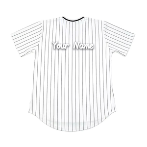 Wholesale Men's Baseball <b>T</b> Shirt Sports Wear Summer Breathable Mesh Polyester Striped Baseball Teams Wear Jersey for Men - Product Image 5