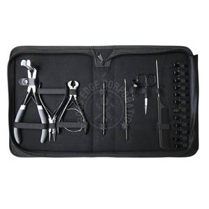 Herramienta de peinado de cabello de color Pantone negro profesional micro Link mejor cinta para extensiones alicates trenzado ganchillo gancho peine de rata - Product Image 1