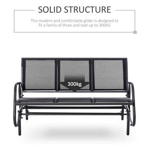 Outdoor Courtyard Seats for 3 People Patio Benches - Product Image 2