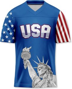 Camiseta Deportiva Unisex de Malla de Poliéster para Fútbol, Cuello en V, Manga Corta, Transpirable, para Adultos, en Varios Colores - Product Image 5
