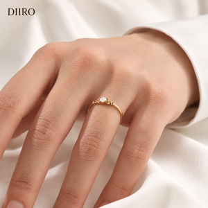 Brilliant Round Cut Yellow Plated Gold Diamond Moissanite Anniversary Gift <b>Ring</b> Flower Design Classic <b>Promise</b> <b>Women</b> <b>Ring</b> - Product Image 5
