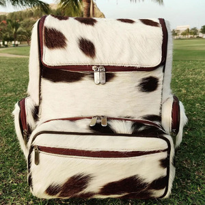 Sacs à dos scolaires en cuir de vachette véritable faits main, vente en gros, fournisseur OEM personnalisé, sacs pour ordinateur portable de haute qualité pour étudiants, exportations - Product Image 5