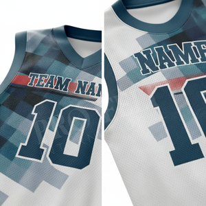 Custom High Quality Basketball Team Wear Mesh Fabric Athletic Uniform Custom Printed Sublimation Quick Dry Sportswear Uniform - Product Image 4