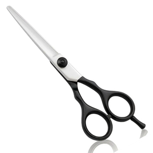 Ciseaux de coiffure professionnels 5'' en gros, ciseaux de coupe de barbe durables, faible MOQ, ciseaux de barbier réglables réutilisables, OEM - Product Image 2