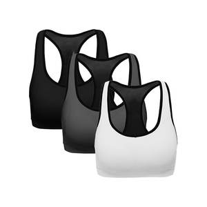 Nuevo Sujetador Deportivo para Mujer, Top de Gimnasio y Fitness con Tirantes Cruzados en la Espalda, Estampado, Spandex - Product Image 1