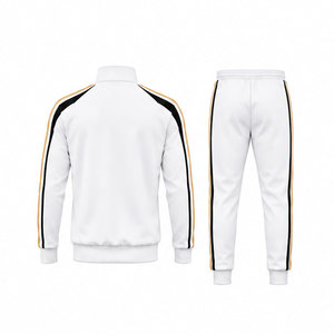 Ensemble de survêtement de sport de luxe pour homme |   Veste de sport tendance, pantalon de jogging |   Vêtements de sport légers en polyester 100% pour l'hiver - Product Image 2