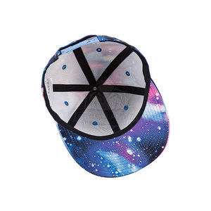 Stylish Snapback <b>Hat</b> With Cotton Blend Fabric Breathable Panels <b>Flat</b> Brim And Secure Back Adjustment Snapback <b>Hat</b> - Product Image 4